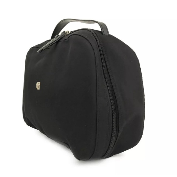 GIANNI VERSACE Medusa Nylon/leather Hand Bag Black - Picture 2 of 10